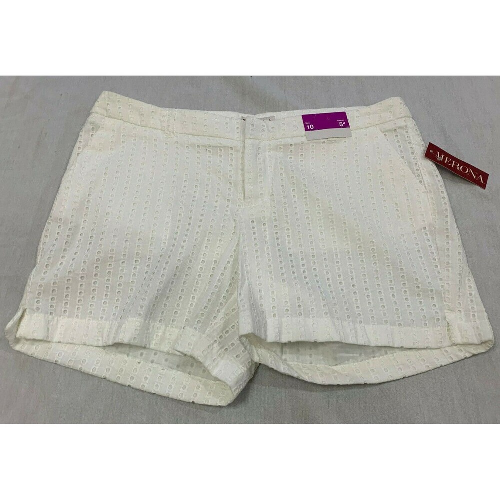 NWT MERONA WOMENS COTTON SHORTS SIZE 10